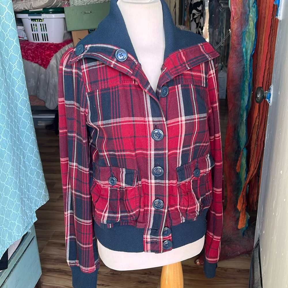 Plaid retro jacket